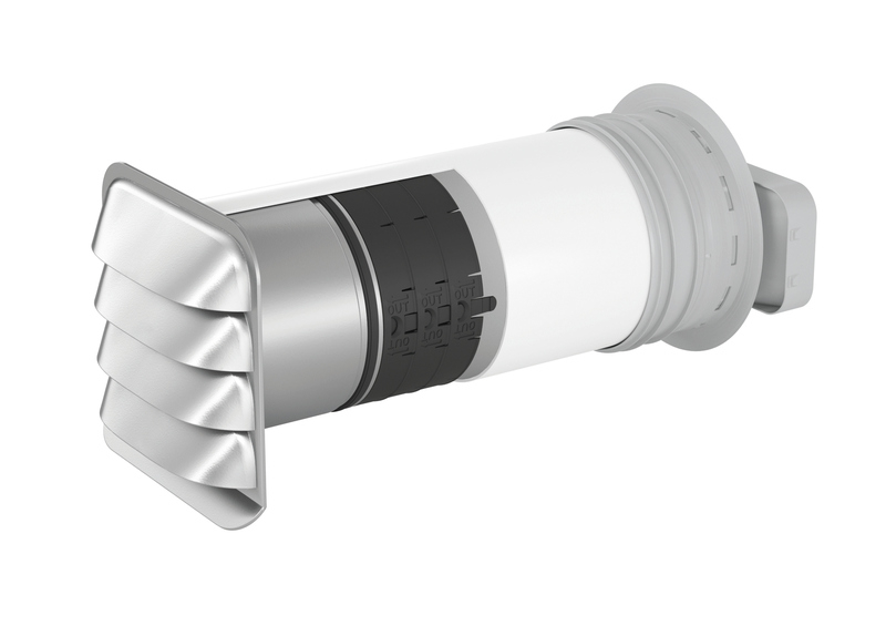 Naber COMPAIR® PRIME flow P-E-Jal Col flow 150 wall box incl. THERMOBOX, white, stainless steel, square, 4051067