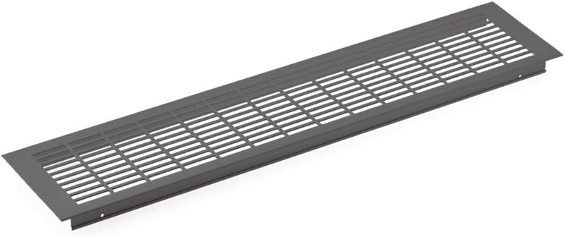 Naber ventilation grille 1, (2) stainless steel colored, 8033054