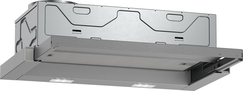 Constructa CD30637, flat screen hood, silver metallic, 60 cm, EEK: C, with 5 year guarantee!