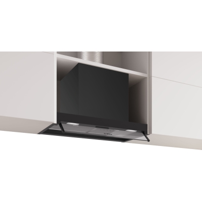 Bosch DBB65CC60, Series 4, Integrated design hood, 60 cm, clear glass, matt black, EEK: B, with 5 year guarantee!
