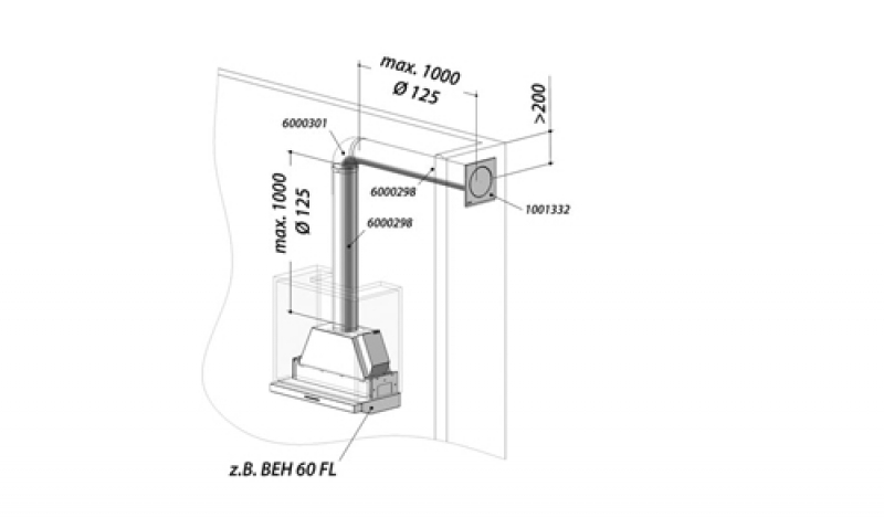 berbel exhaust air set I round 125 bT, 1090075