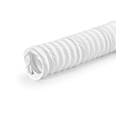 Naber COMPAIR® hose set 1, flex duct, hose clamps, 152 mm, round supply air grille, white, 4020014