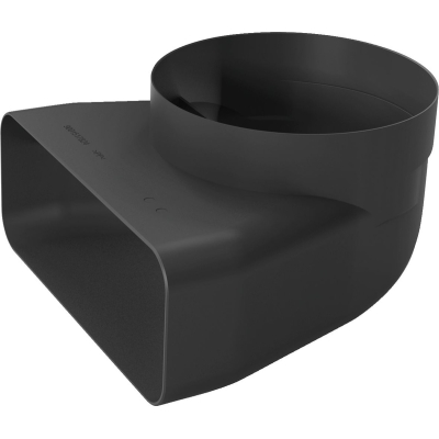 Siemens HZ9VDSI1, adapter pipe section, 150 mm, 90 °, round-flat