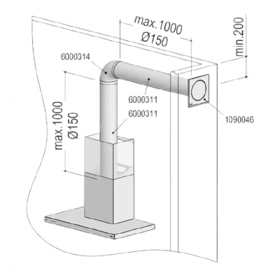 berbel exhaust air set I 150 bT round, 1090054