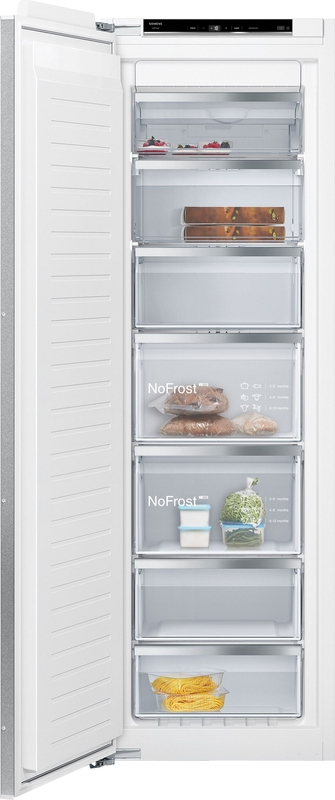Siemens GI81NACE0, iQ500, built-in freezer 177.2 x 55.8 cm, flat hinge with soft close, EEK: E, with 5 year guarantee!