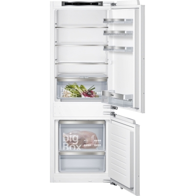 Siemens KI77SXFE0, iQ500, built-in fridge-freezer combination, 157.8 x 55.8 cm, flat hinge, EEK: E, with 5 year guarantee!