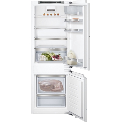 Siemens KI77SADD0, iQ500, built-in fridge-freezer combination, 157.8 x 55.8 cm, flat hinge with soft closing, EEK: D, with 5 year guarantee!