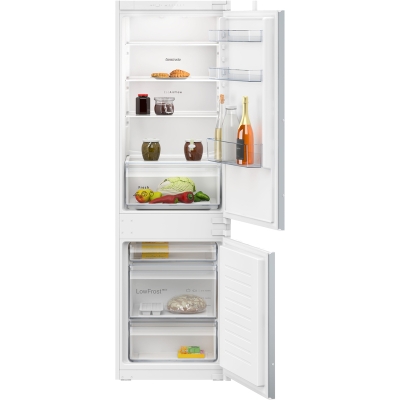 Constructa CK586NSE0, built-in fridge-freezer combination, drag hinge, 177.2 x 54.1 cm, EEK: E, with 5 year guarantee!