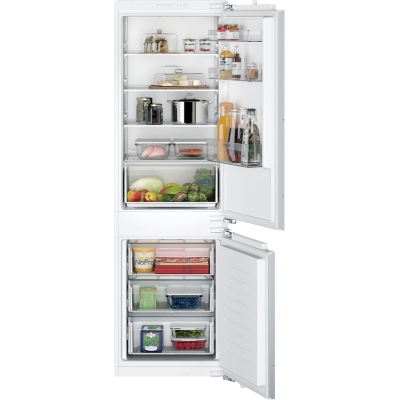 Siemens KI86NNFE0, iQ100, built-in fridge-freezer combination, 177.2 x 54.1 cm, flat hinge, EEK: E, with 5 year guarantee!
