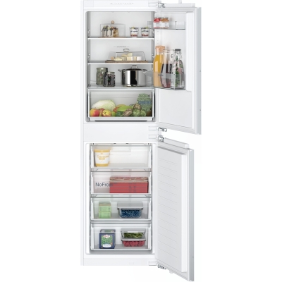 Siemens KI85NNFE0, iQ100, built-in fridge-freezer combination, 177.2 x 54.1 cm, flat hinge, EEK: E, with 5 year guarantee!