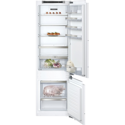 Siemens KI87SADD0, iQ500, built-in fridge-freezer combination, 177.2 x 55.8 cm, flat hinge with soft close, EEK: D, with 5 year guarantee!