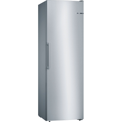 BOSCH GSN36VLEP, Series 4, Freestanding freezer, 191 x 70 cm, metal look, EKK: E with 5 year guarantee!
