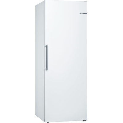 BOSCH GSN58DWDV, Series 6, Freestanding freezer, 191 x 70 cm, White, EKK: D with 5 year guarantee!