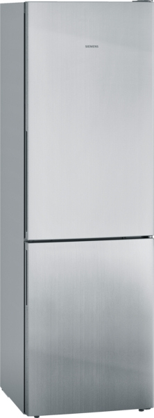 Siemens KG36EALCA, iQ500, free-standing fridge-freezer combination with freezer area below, 186 x 60 cm, metal look, EEK: C, with 5 year guarantee!
