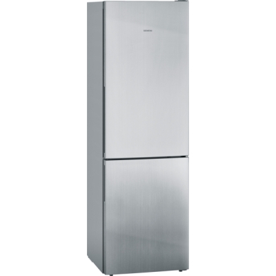 Siemens KG36EALCA, iQ500, free-standing fridge-freezer combination with freezer area below, 186 x 60 cm, metal look, EEK: C, with 5 year guarantee!