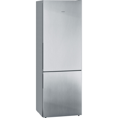 Siemens KG49EAICA, iQ500, free-standing fridge-freezer combination with freezer area below, 201 x 70 cm, stainless steel, lowFrost, EEK: C, with 5 year guarantee!