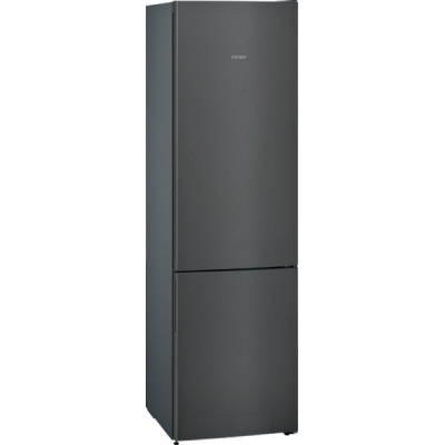 Siemens KG39E8XBA, iQ500, free-standing fridge-freezer combination with freezer area below, 201 x 60 cm, brushed black steel anti-fingerprint, EEK: B, with 5 year guarantee!
