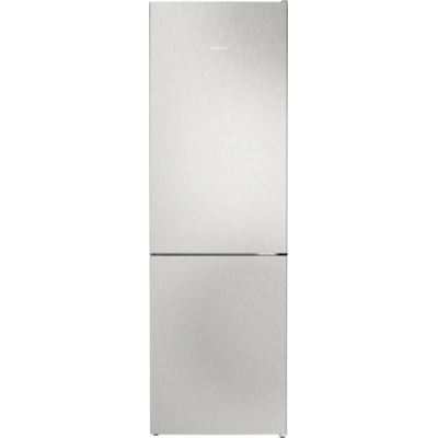 Siemens KG36N2LCF, iQ300, free-standing fridge-freezer combination with freezer area below, 186 x 60 cm, metal look, Total noFrost, EEK: B, with 5 year guarantee!