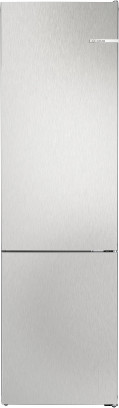 BOSCH KGN392LCF, Series 4, freestanding fridge-freezer combination, 203 x 60 cm, stainless steel look, EEK: C, with 5 year guarantee!