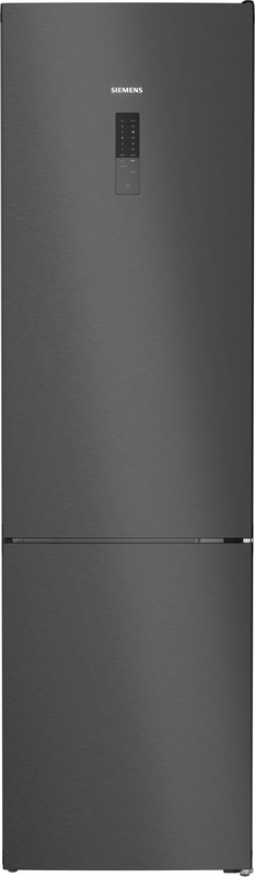 Siemens KG39NXXCF, iQ300, freestanding fridge-freezer combination with freezer area below, 203 x 60 cm, brushed black steel AntiFingerprint, Total noFrost, EEK: C, with 5 year guarantee!