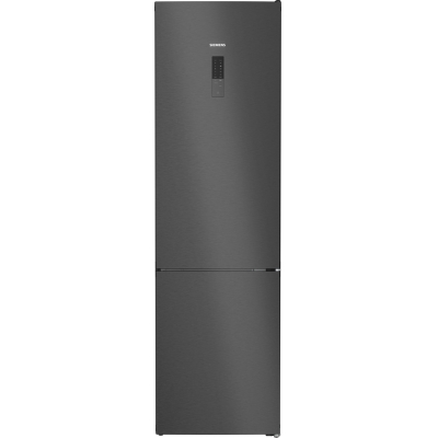 Siemens KG39NXXCF, iQ300, freestanding fridge-freezer combination with freezer area below, 203 x 60 cm, brushed black steel AntiFingerprint, Total noFrost, EEK: C, with 5 year guarantee!