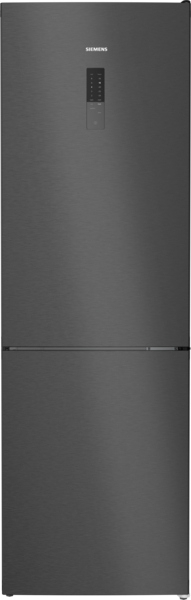 Siemens KG36NXXBF, iQ300, free-standing fridge-freezer combination with freezer area below, 186 x 60 cm, brushed black steel AntiFingerprint, Total noFrost, EEK: C, with 5 year guarantee!