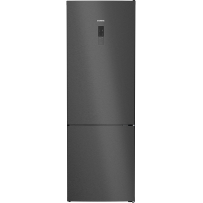 Siemens KG49NXXCF, iQ300, freestanding fridge-freezer combination with freezer area below, 203 x 70 cm, brushed black steel AntiFingerprint, Total noFrost, EEK: C, with 5 year guarantee!