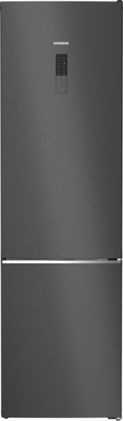 Siemens KG39NAXCF, iQ500, freestanding fridge-freezer combination with freezer area below, 203 x 60 cm, brushed black steel AntiFingerprint, Total noFrost, EEK: C, with 5 year guarantee!
