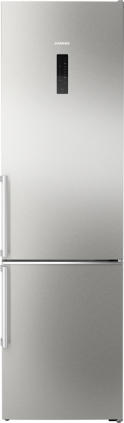 Siemens KG39NAIBT, iQ500, free-standing fridge-freezer combination with freezer area below, 203 x 60 cm, stainless steel, Total noFrost, EEK: B, with 5 year guarantee!