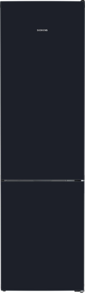 Siemens KG39NSBBF, iQ700, free-standing fridge-freezer combination with bottom freezer area, glass door, 203 x 60 cm, matt black, Total noFrost, EEK: B, with 5 year guarantee!