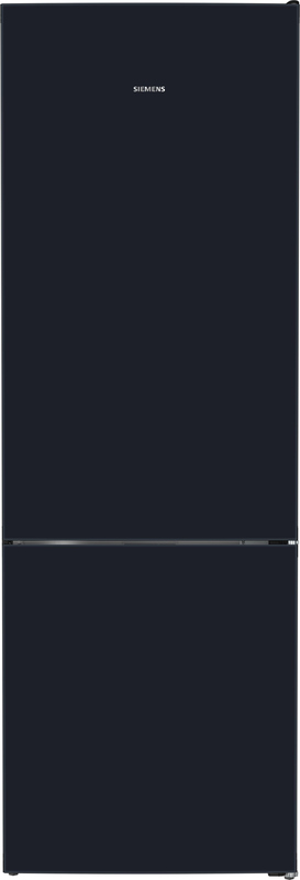 Siemens KG49NSBBF, iQ700, free-standing fridge-freezer combination with bottom freezer area, glass door, 203 x 70 cm, matt black, total no frost, no water on the back wall, EEK: B, with 5 year guarantee!