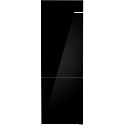 BOSCH KGN49LBCF, Series 6, free-standing fridge-freezer combination with freezer area below, 203 x 70 cm, black, EEK: C, with 5 year guarantee!