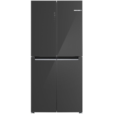 BOSCH KMC85LEEA, Series 4, multi-door fridge-freezer combination, glass front, 189.5 x 85.5 cm, grey, EEK: E, with 5 year guarantee!