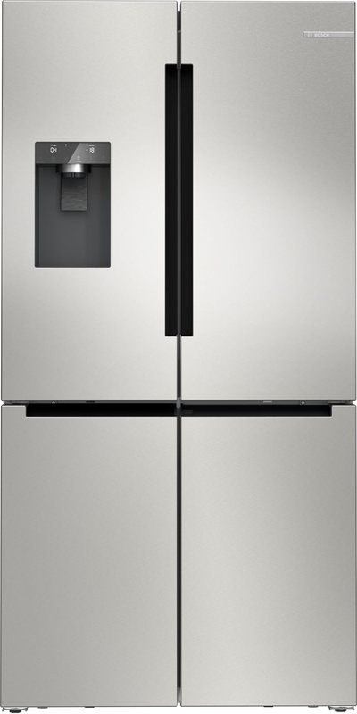 BOSCH KFI96APEA, fridge-freezer combination, multi-door, 183 x 90.5 cm, brushed steel AntiFingerprint Series 6, EEK: E, with 5 year guarantee!