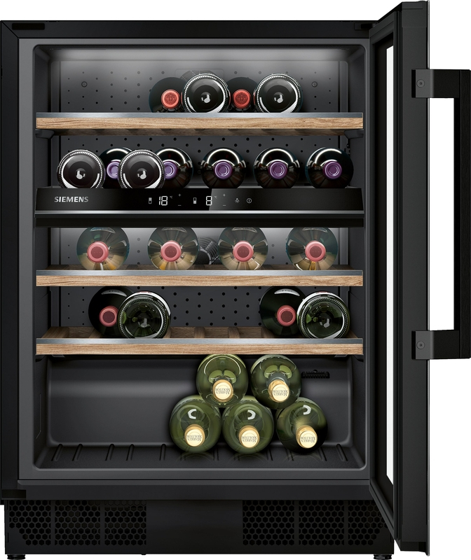 Siemens KU21WAHG0, iQ500, built-in wine refrigerator, 82 x 60 cm, EEK: G, with 5 year guarantee!