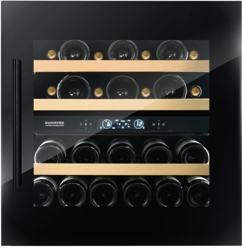 Dunavox Spirit 25, undercounter wine refrigerator, black, DVS-25.65DB. With a 3 year guarantee!