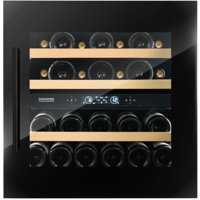 Dunavox Spirit 25, undercounter wine refrigerator, black, DVS-25.65DB. With a 3 year guarantee!