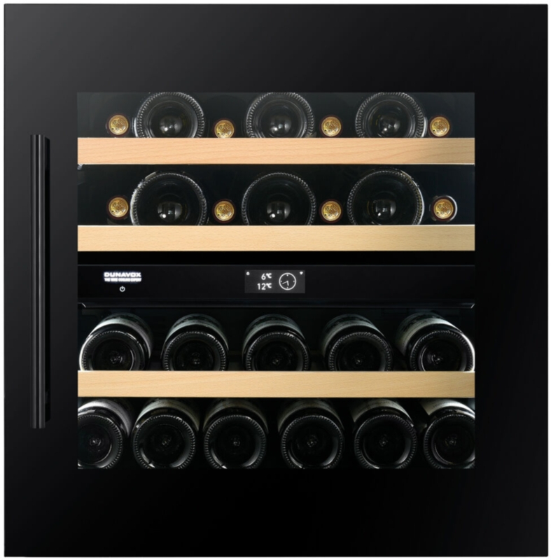 Dunavox Prime 25, undercounter wine refrigerator, black, DVP-25.65DB. With a 3 year guarantee!