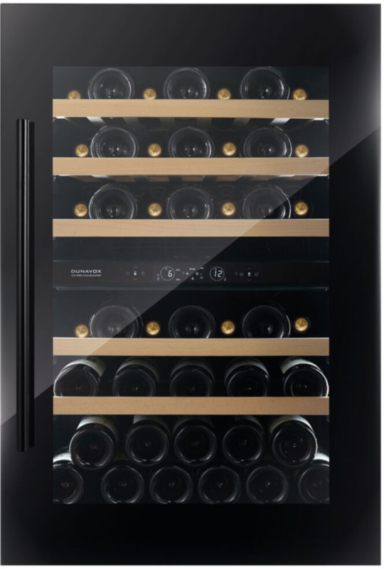 Dunavox Spirit 44, undercounter wine refrigerator, black, DVS-44.120DB. With a 3 year guarantee!