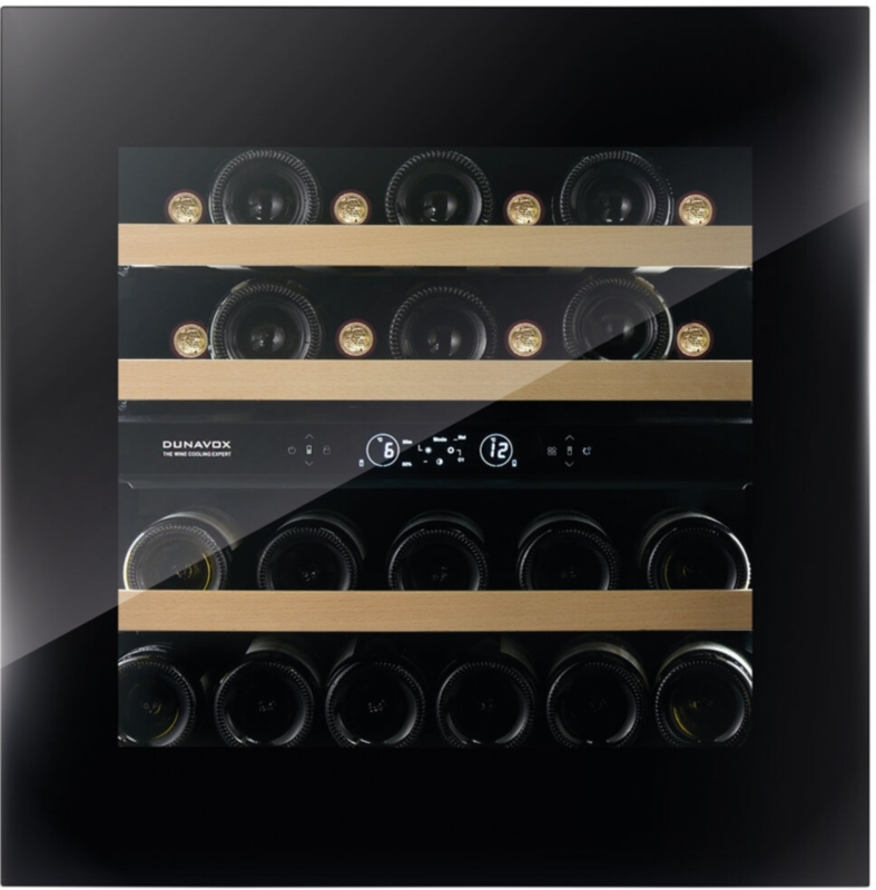Dunavox Horizon 25, undercounter wine refrigerator, black, DVH-25.65DB.TO. With a 3 year guarantee!