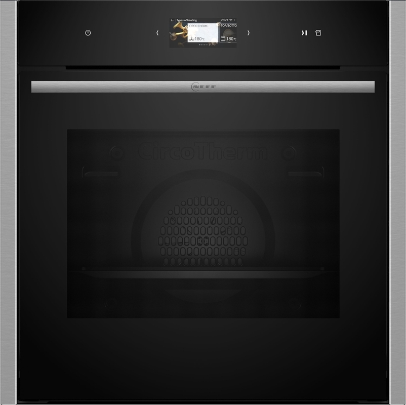 Neff B24FS33N0, built-in oven with FullSteam, EEK: A+, with 5 year guarantee!