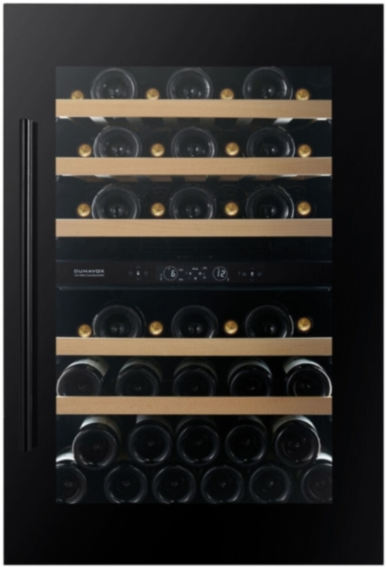 Dunavox Spirit 44, undercounter wine refrigerator, matt black, DVS-44.120DMB. With a 3 year guarantee!