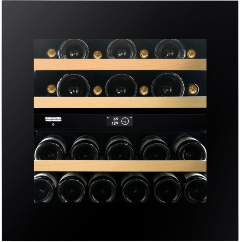 Dunavox Noble 25, undercounter wine refrigerator, black, DVN-25.65DB.TO. With a 3 year guarantee!