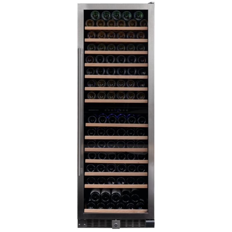 Dunavox Grande 166, freestanding wine refrigerator, stainless steel, DX-166.428SDSK. With a 3 year guarantee!