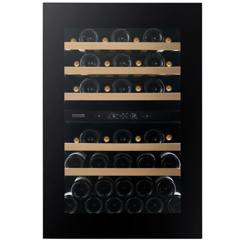 Dunavox Horizon 44, undercounter wine refrigerator, matt black, DVH-44.120DMB.TO. With a 3 year guarantee!