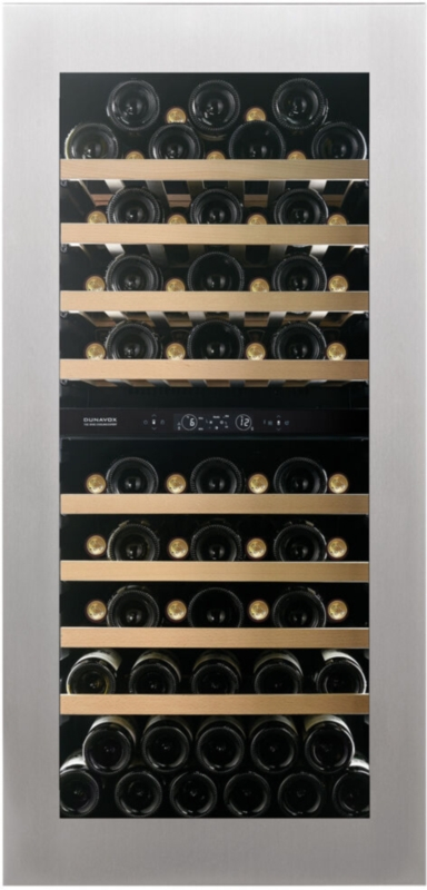 Dunavox Horizon 70 undercounter wine fridge, stainless steel, DVH-70.185DSS.TO. With a 3 year guarantee!