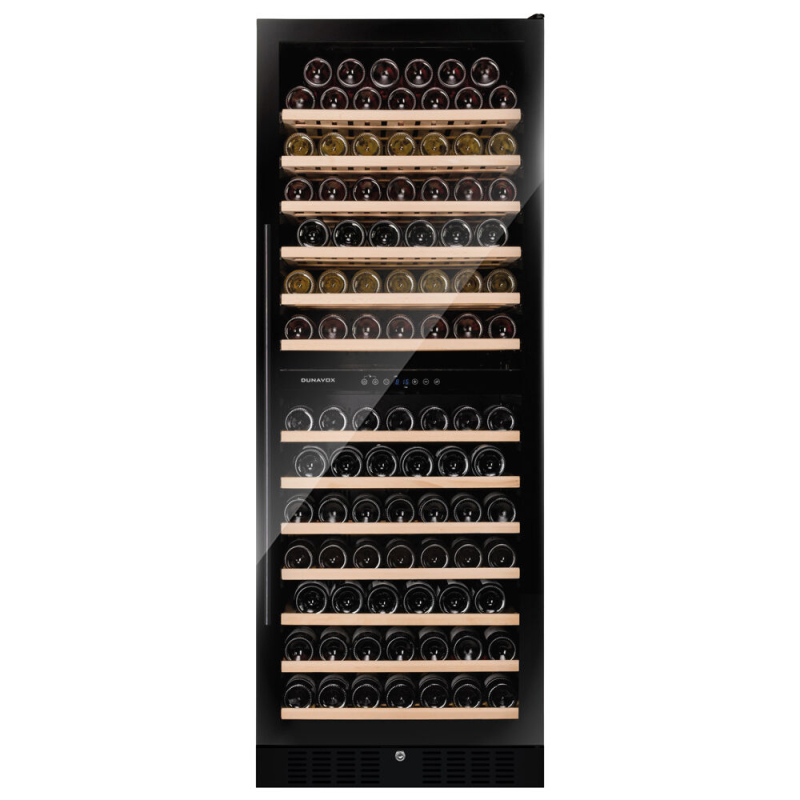 Dunavox Grande 108, free-standing wine refrigerator, black, DX-108.330DMB. With a 3 year guarantee!