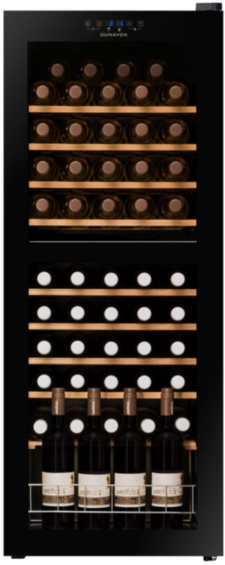 Dunavox Home 50, free-standing wine refrigerator, black, DXFH-50.142. With a 3 year guarantee!