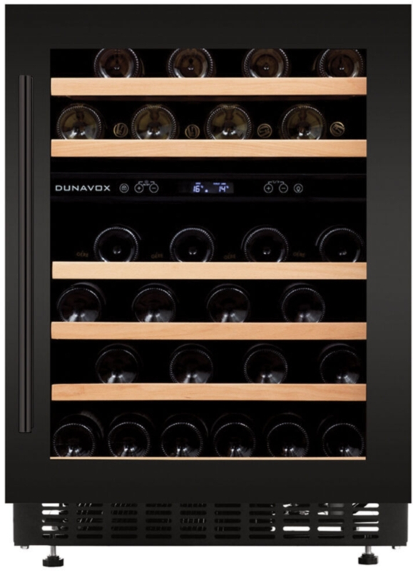 Dunavox Flow 46D, undercounter wine refrigerator, matt black, DAUF-46.145DMB. With a 3 year guarantee!