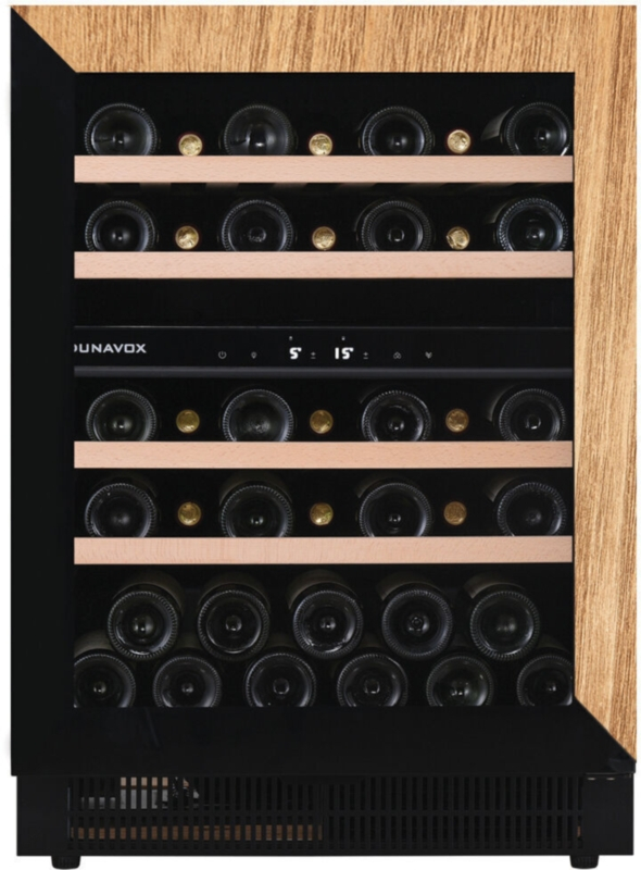 Dunavox FLOW 39TO, undercounter wine refrigerator, furniture front, DAUF-39.119DOP.TO. With a 3 year guarantee!